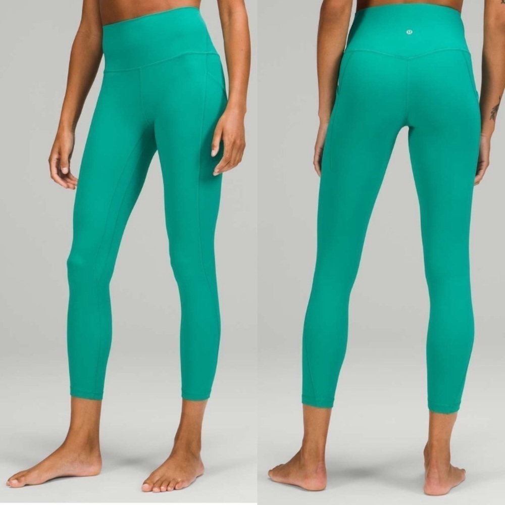 Lululemon Align High Rise Pants Leggings with Pockets Maldives Green Size 20 NWT